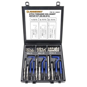 Kit reparador de roscas com 87 peças
