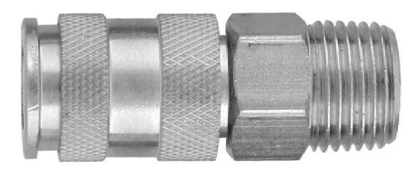 Tomada rápida macho de 3/8"